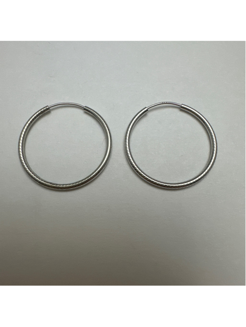 Women's Unbranded Silver Hoop Earrings 925 Sterling Silver